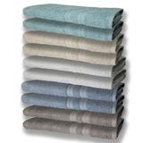 10 Toalhas Grande 2 Cinza 2 Azul 2 Branco 2 Bege 2 Verde