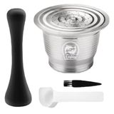 Cápsula Nespresso Reutilizável Inox Café Coffee Tamper Pilão