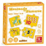 Quebra-cabeça Montando Os Números Madeira 8429