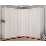 Guarda-roupa Em Mdf Com 9 Portas E 6 Gavetas Branco