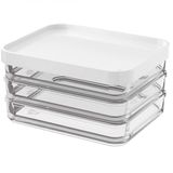 Pote Clear Trio Coza 20770/3007 Em Poliestireno 840 Ml