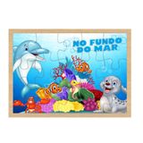 Quebra-cabeça Fundo Do Mar Brinquedo Educativo Mdf