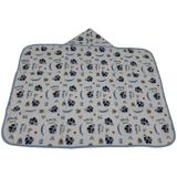 Toalha De Banho Bebe Mickey Masculino 70x90cm Com Touca