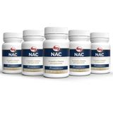 Kit 5 Nac N-acetil L-cisteína 600mg Vitafor 30 Cápsulas