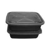 Combo 2 Potes Multiuso Retangular Plástico Com Tampa 3,3l