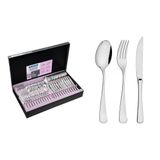 Faqueiro Mônaco Inox Faca Para Churrasco 72 Peças Tramontina