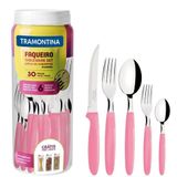 Conjunto De Talheres Rosa Ipanema 30 Peças - Tramontina