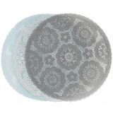 Jogo Americano Renda Redondo 38 Cm Em Pvc Transparente