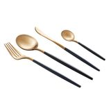 Faqueiro 24pc Aço Inox Kyoto Dourado/azul - Wolff