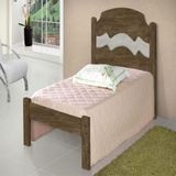 Cama Solteiro Iris 100 Mdf Cambel Castanho Avelã Wood Flex