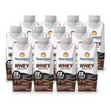 Kit 12 Whey Protein Zero Lactose Piracanjuba 250ml - Cacau