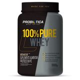 100% Pure Whey Concentrado 900g Sabor Baunilha Probiótica