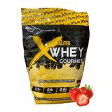 Whey Protein Gourmet Morango Concentrado X Nutri 2kg