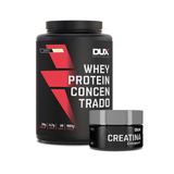 Whey Protein Concentrado Dux Chocolate 900g + Creatina 100g