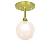 Lustre Plafon Dourado Harmony Ambar 23x14 Cm