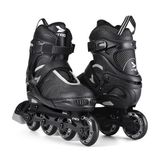 Patins Preto/cinza Inline Regulável Tamanho 33-36 M - Es308