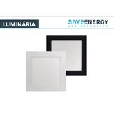 Luminaria Plafon 40x40 36w Led Sobrepor Branco Neutro