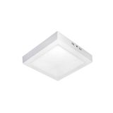 Luminária Plafon Led 18w Sobrepor Quadrado Branco Frio