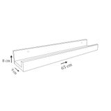 Prateleira Esmalteria Simples 65 Cm Branco Em Mdf