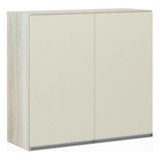 Armário Luciane 80cm 2 Portas Lis Legno Crema C/kashmir