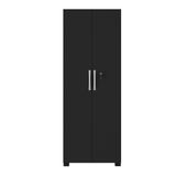 Armário Multiuso Com Chave 2 Portas Notável Preto Preto