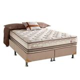 Conjunto Box + Colchão Molas Maxspring King Size 193x203x71