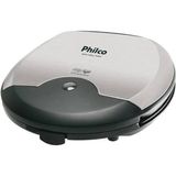 Mini Grill Sanduicheira Philco Antiaderente Inox 110v