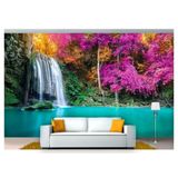 Papel De Parede Cachoeira Natureza Mata 3d 6m² Nch166