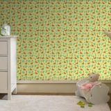 Papel De Parede Infantil Girafa Safari