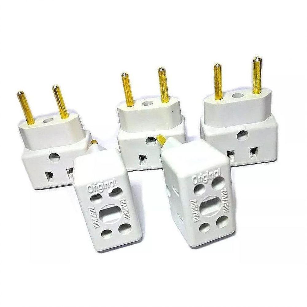 Adaptador Novo Padrão Tomada Bob 10a 16a 20a Bivolt