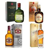 Whisky Chivas Regal + Old Parr + Buchaman&#39;s + Gold Label