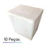 Potes Para Vender Sorvete Atoxico 10lts - Kit 10 Peças