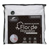 Protetor de Colchão Silencioso Flor de Algodão Impermeável Casal 140x190 Fibrasca