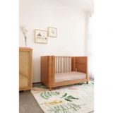 Berço Mini Cama Pé De Meia Madeira Natural + Colchão