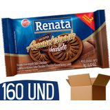 Biscoitos Amanteigados Chocolate Sache Unitario Renata 160 U