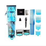 Maquina De Cortar Cabelo Wmark Ng 408 Azul