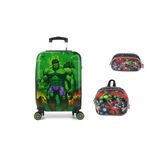 Kit Escolar Hulk Avengers Mala + Lancheira + Estojo Original