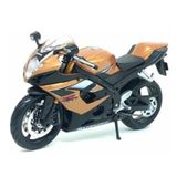 Miniatura De Moto Suzuki Gsx R 1000 Dourada 1:12 Maisto