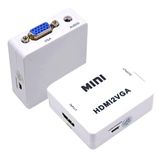 Mini Conversor Adaptador Hdmi X Vga Hdmi2vga