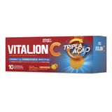 Vitamina C 1g + Vit D3 400ui + Zinco Vitalion Tripla 10caps