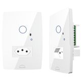 Interruptor Branco Touch Wifi Google Alexa 1 Tecla Tomada