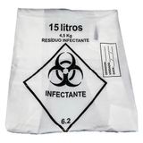 Saco De Lixo Hospitalar Infectante 15l C/100 Embalac
