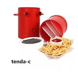 Cortador De Batatas Fritas E Recipiente De Microondas 2 Em 1