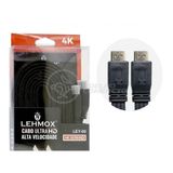 Cabo Hdmi 2 Metros Para Tv Ultra Hd Hdtv 4k 2.0 - Lehmox