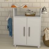Balcão Tábua de Passar 2 Portas Nova Mobile  Branco/Frassino Jacarta Lacca