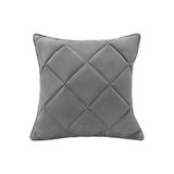 Almofada Decorativa Nina Matelassê 48x48 Veludo Cinza