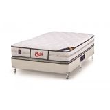 Cama Box + Colchão Castor King Size Vitagel Classic Double Face 193x203x76cm