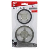 Kit 2 Ralo Pia 7 Cm e 9 Cm Redondo Metal Ralinho - 126724