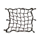 Rede Elástica Redinha 35 X 35 Preta Moto Bagageiro Bau Capa