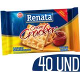 Biscoito Cream Cracker Em Sache Individual Renata - 40 Und